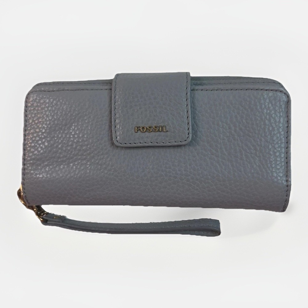 FOSSIL Madison Zip Wallet Clutch (3.5" x 8"), VGUC